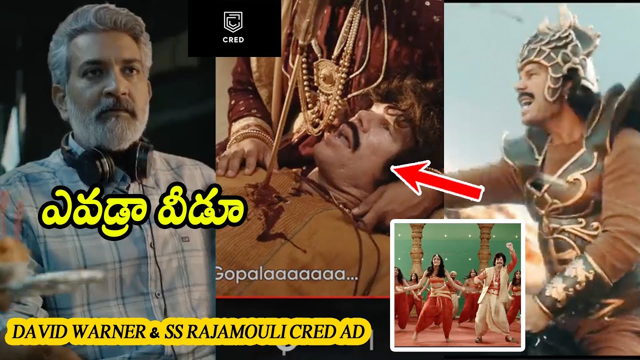 SS Rajamouli & David Warner 2024 latest CRED Ad | IPL | Movie Threat