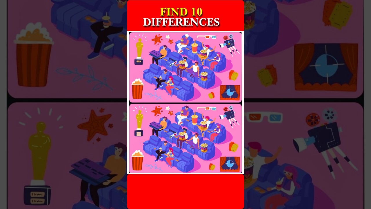 🦅99.9% People fail to find all difference🦅