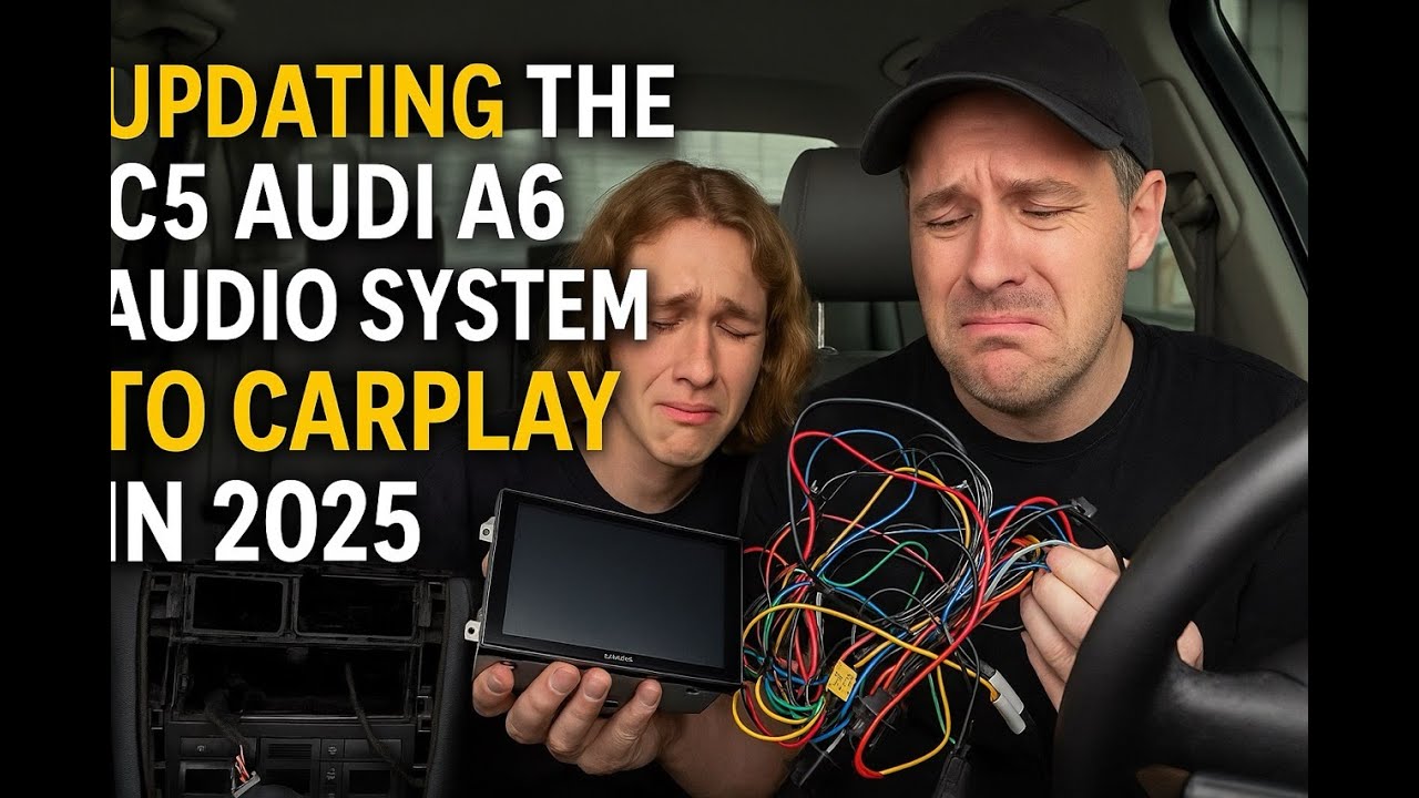 Installing an Alpine CarPlay Head Unit into the 2004 Audi A6 2.7T S-Line