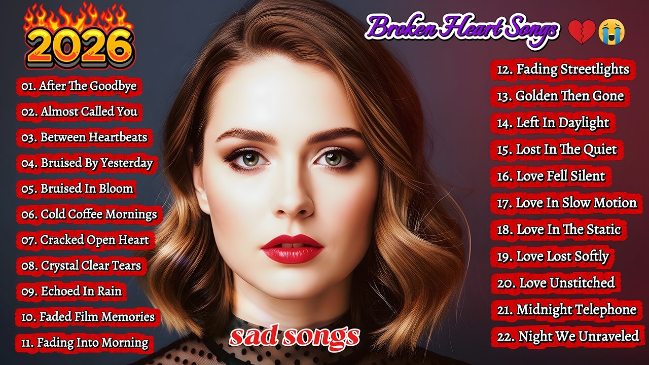 Broken Heart Playlist 2026 – Midnight Tearwave | Heartfelt English Sad Music | Dark Relaxing Vibes