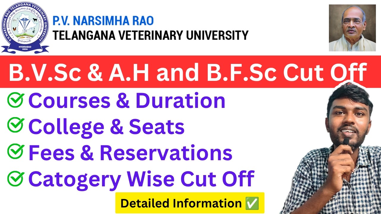 cut off rank for veterinary in telangana eamcet 2026 🔥 pjtsau counselling 2026 latest update
