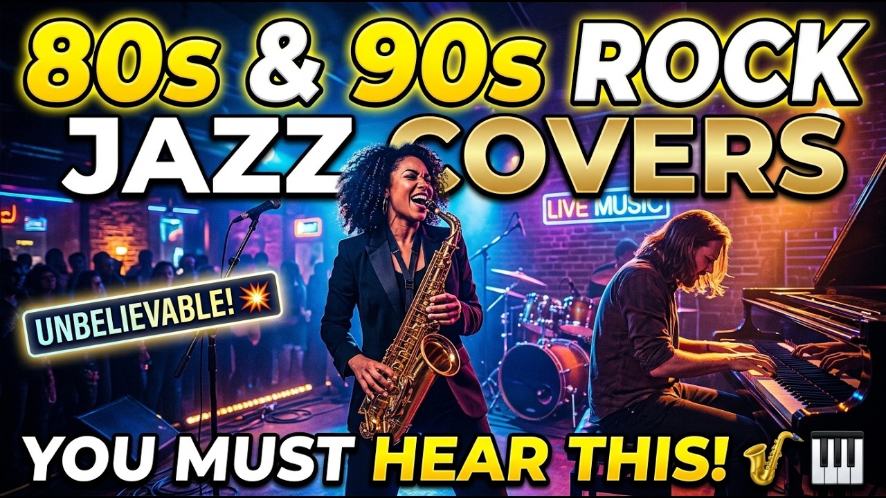 Relax & Unwind: Iconic 80s & 90s Rock Transformed into Smooth Jazz ,Bon Jovi, Queen,GNR, Sum 41,A7X