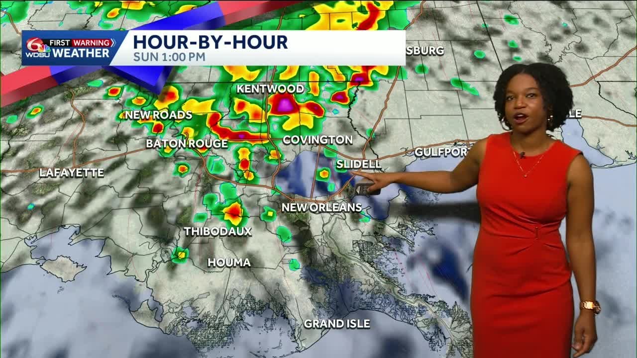 Scattered showers today, greater chances this weekend in your New Orleans forecast
