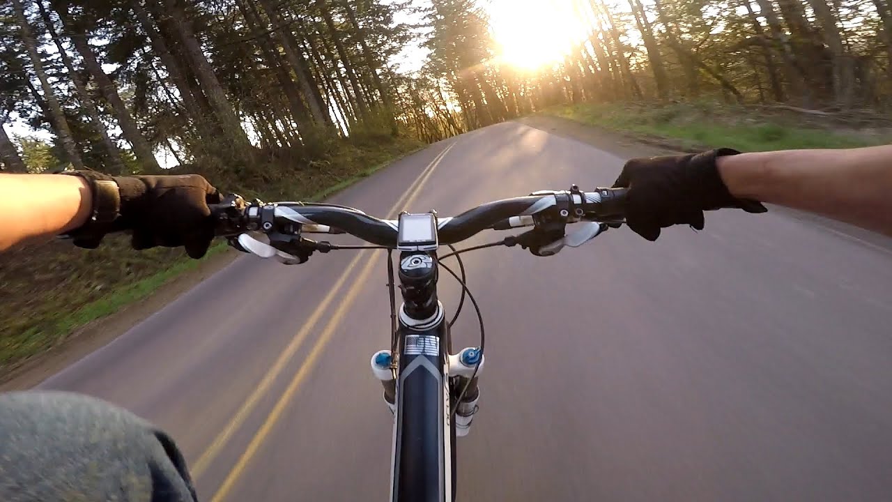 ~50 mph Bicycle Ride Downhill