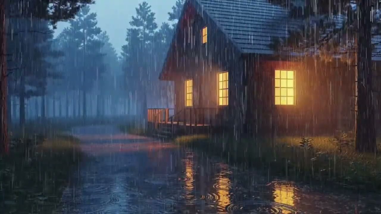 Deep Sleep During the Rainy Night – Very Heavy Rain Sounds for Peaceful Sleep