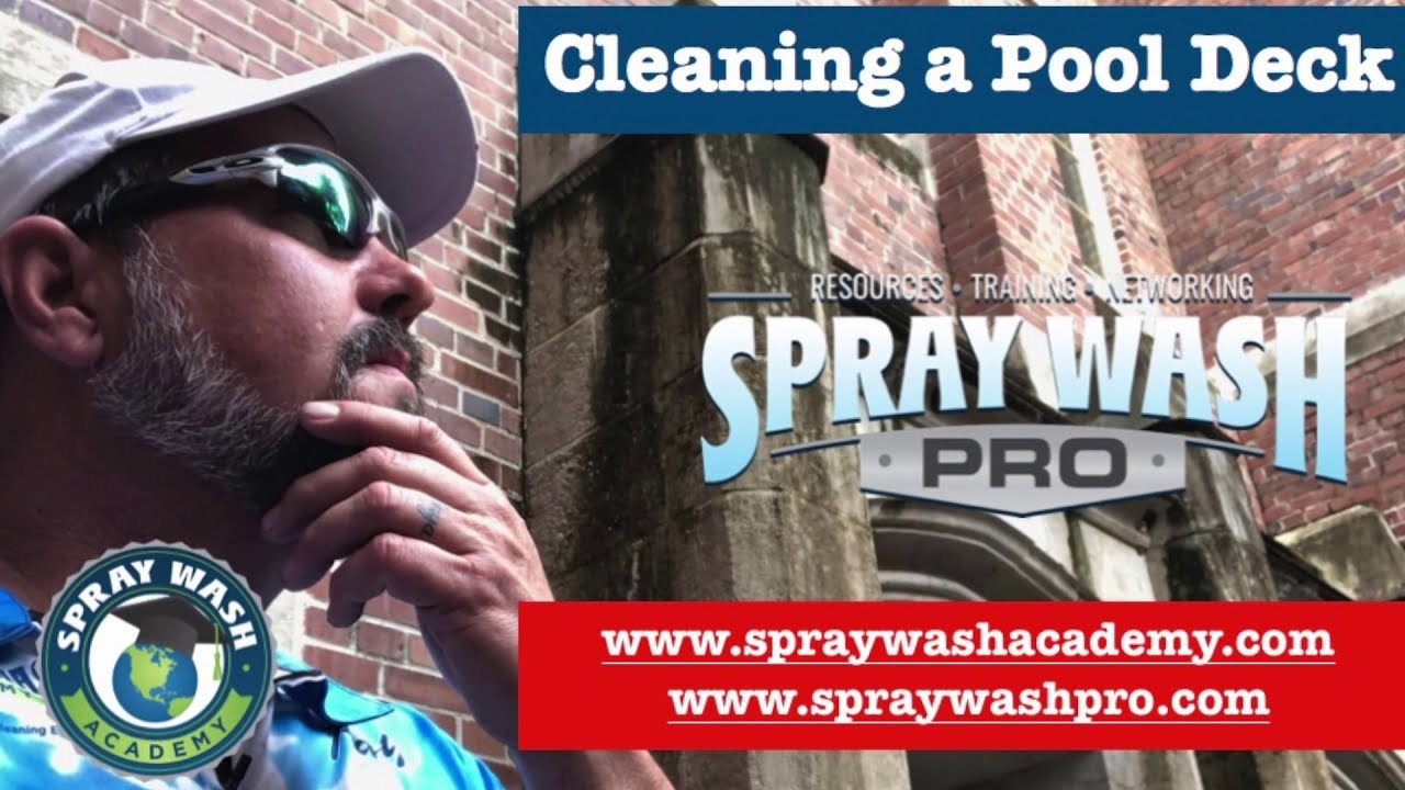 How to Clean a Pool Deck