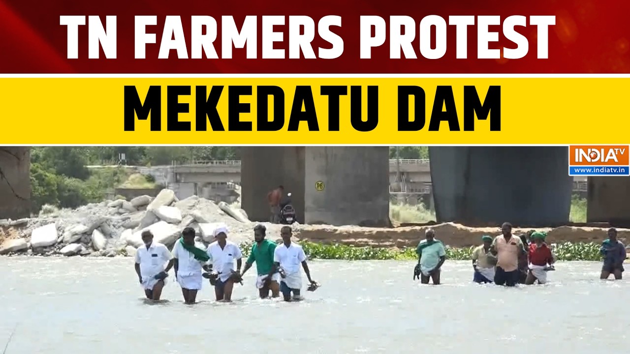 Tamil Nadu Farmers Protest Against Mekedatu Dam, Warn of Impact on Cauvery Irrigation Lands