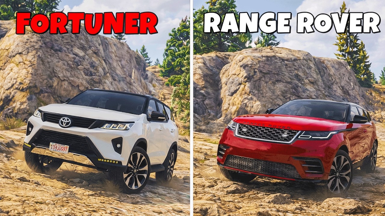 Range Rover (2 Cr ) Vs Fortuner Legender (60Lakh) 🔥 SHOCKING RESULTS 😱 GTA 5