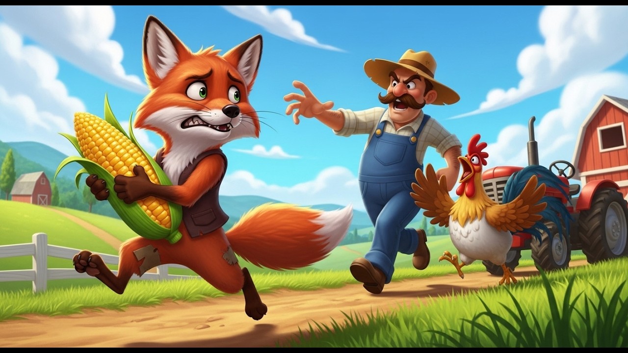 🦊 The Clever Fox Stole the Golden Corn! 🌽😱 | Old MacDonald’s Super Farm Rescue Adventure 🐔🚜