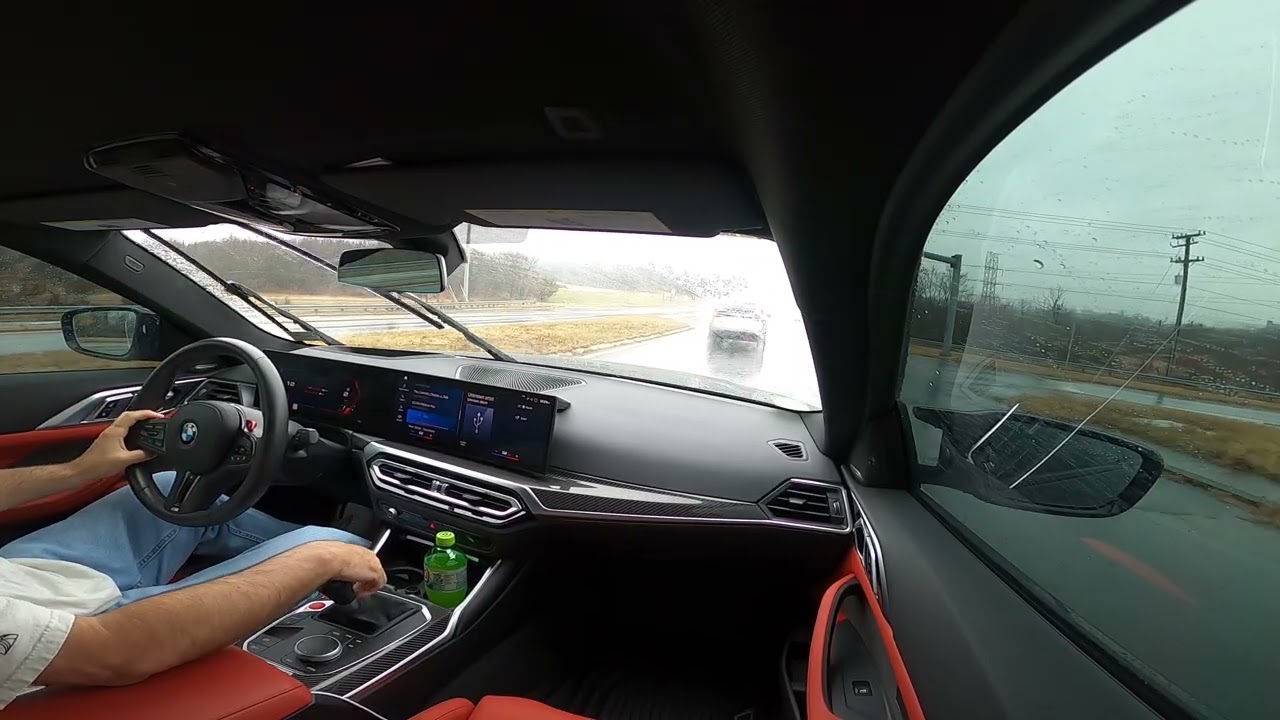 2024 BMW M4 manual in the rain...