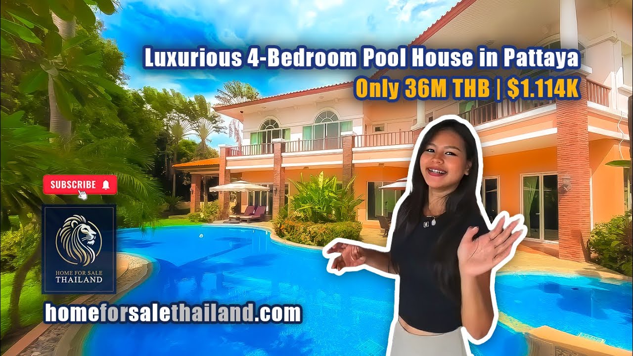 🏡 Luxurious 4-Bedroom Pool House in Pattaya – Only 36M THB | $1.114M 🏡