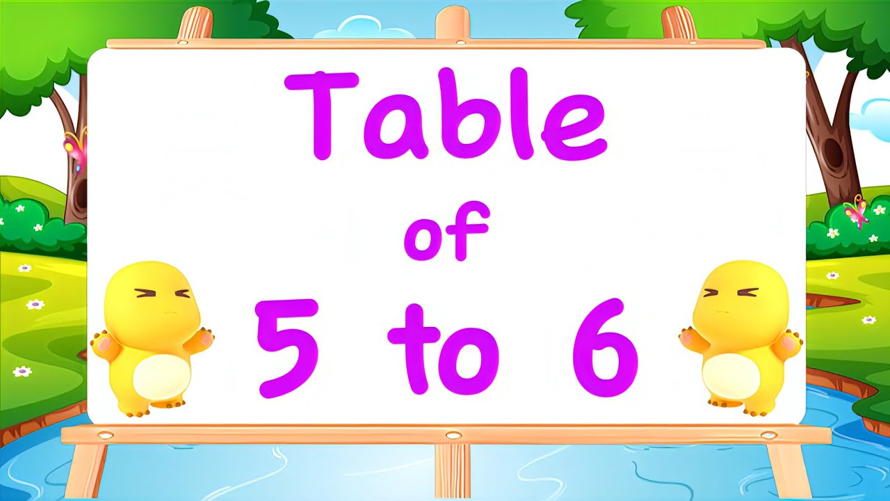 Table of 5 and 6⚡Multiplication Table of 5 and 6⚡Musical Table of Five and Six⚡@KidZeeLive 