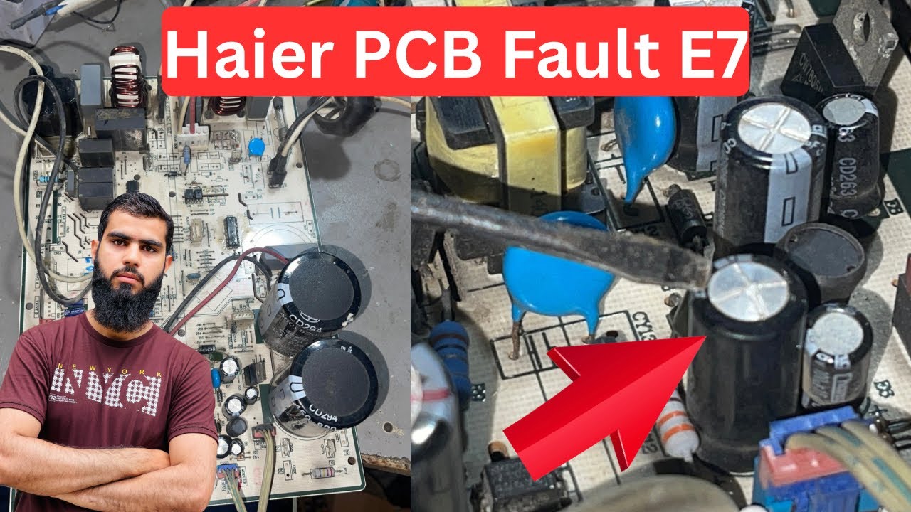 Haier inverter ac outdoor unit tripping fault | E7 Error troubleshooting