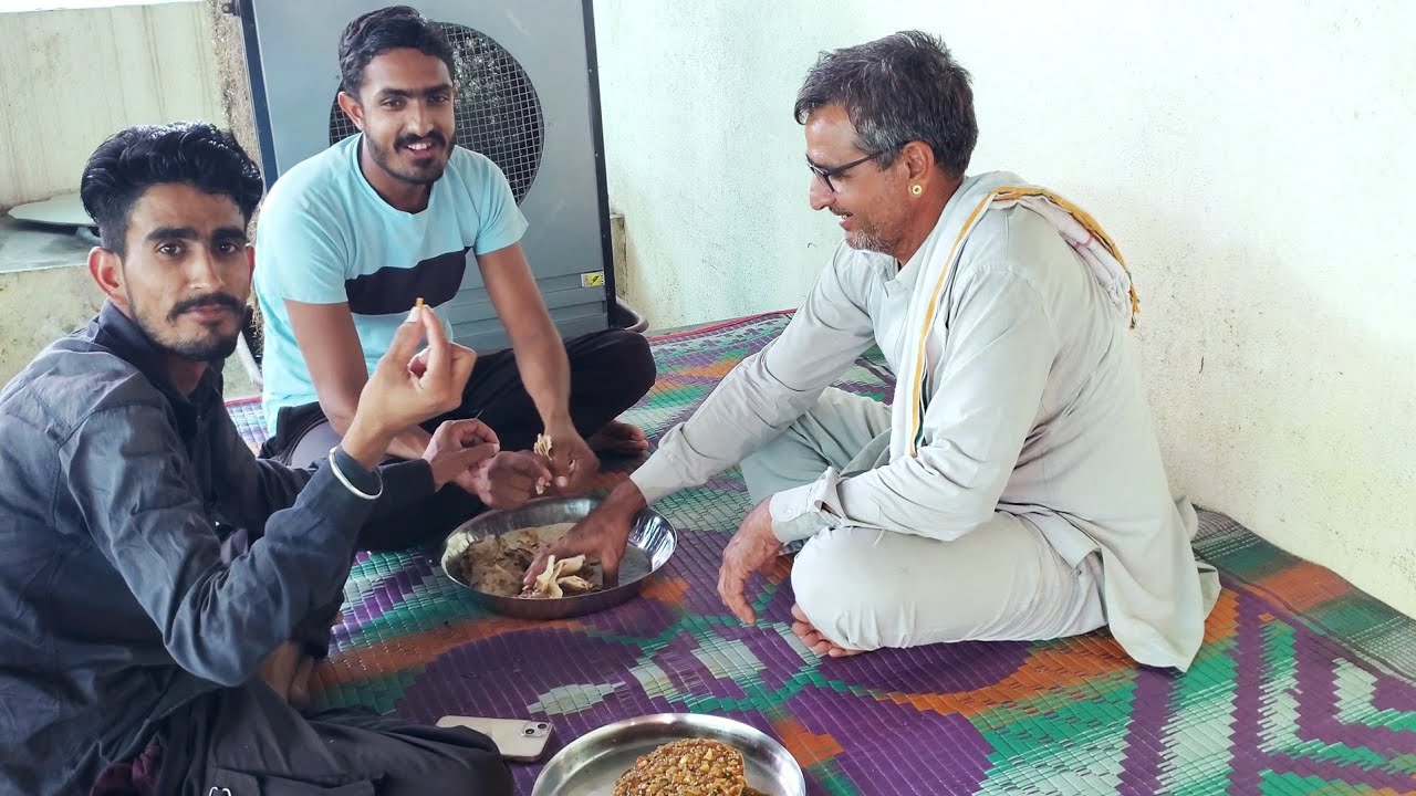 पापड प्याज़ की सब्जी बनाया बिकानेर बिष्णोई भाऊ के लिए