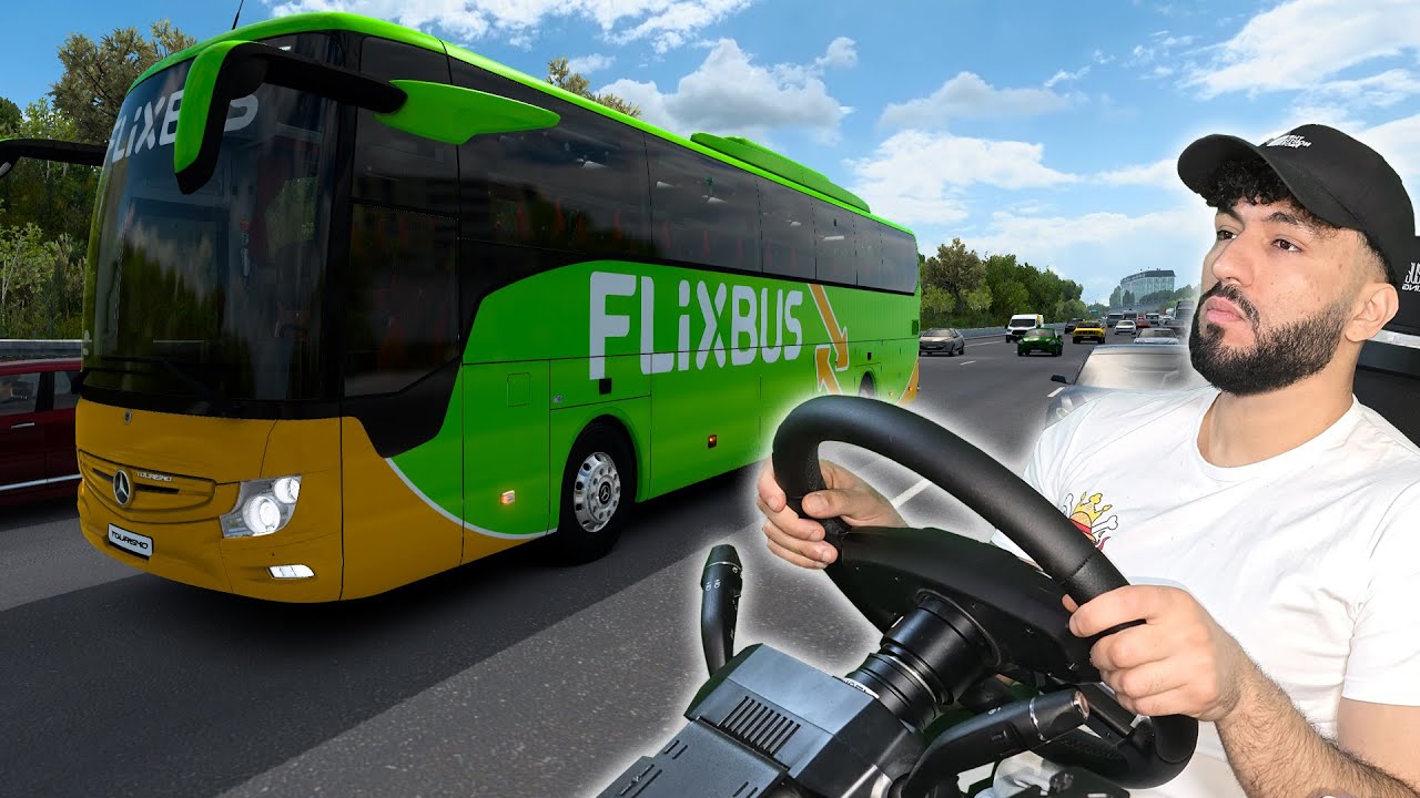 🚌 VOYAGE FLIXBUS ➡️ Paris Bercy 🗼 - MAP Île-de-France (Euro Truck Simulator 2 MOD)