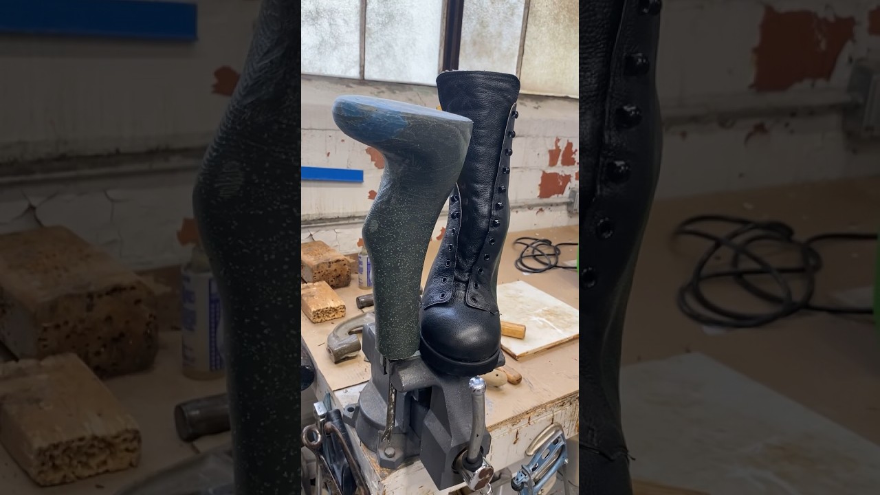 Removing shoe from custom last. #shoes #customshoes #leathershoes