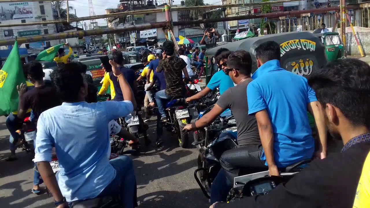 Brazil fans bike rally