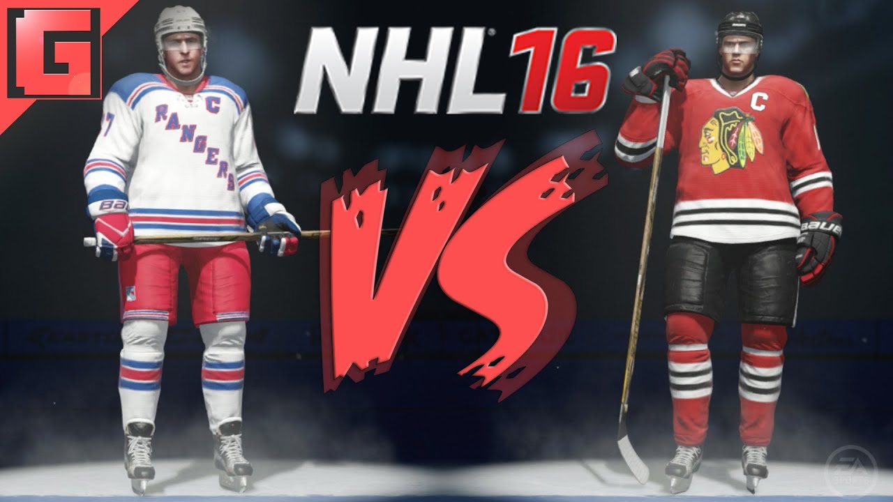 NHL 16 - New York Rangers VS. Chicago BlackHawks - Full match - Ps4 Gameplay