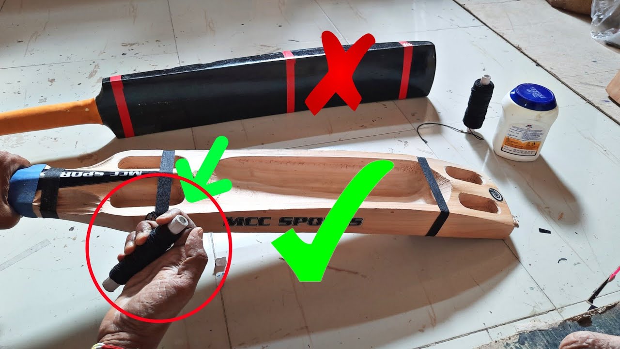 HOW TO DO THREADING ON TENNIS BAT | MCC SPORTS