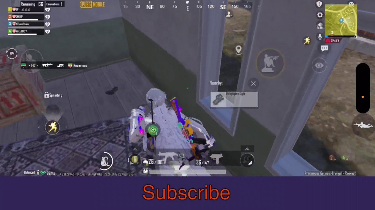 1vs4 PUBG 4.1