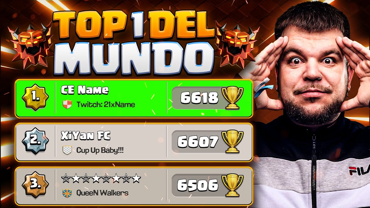 😱 ¡CASI 7.000 TROFEOS! ASÍ ATACA el TOP 1 del MUNDO en MODO RANKED | CLASH OF CLANS