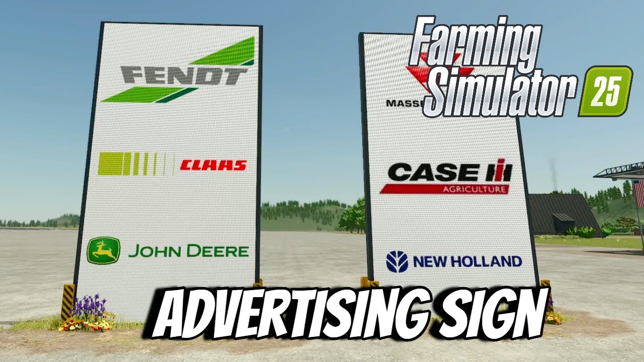 Advertising Sign - Release Date 12/09/2025 - Farming Simulator 25 FS25 XBOX