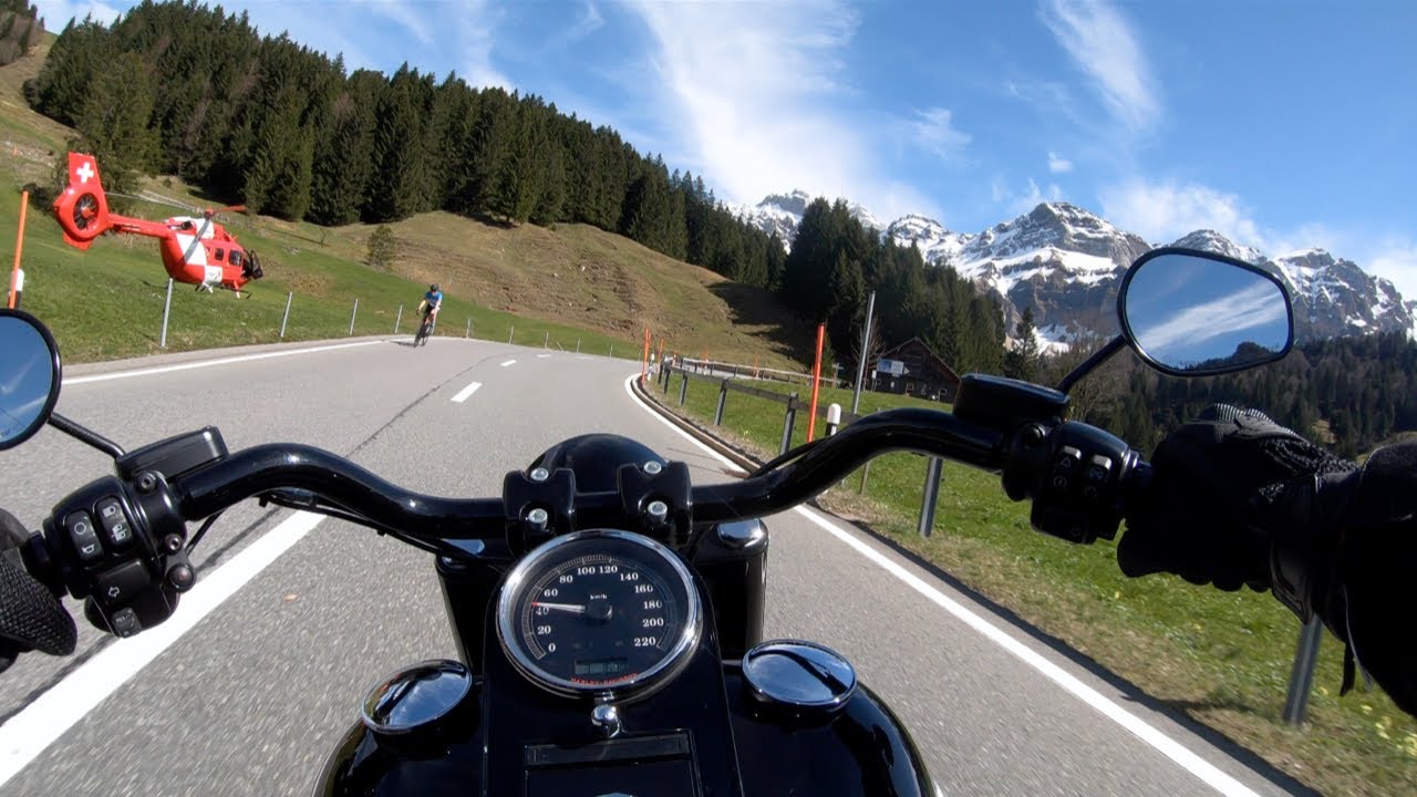 🇨🇭Harley Davidson Fatboy S Rideout to Schwägalp| Pure Exhaust Sound [4K]