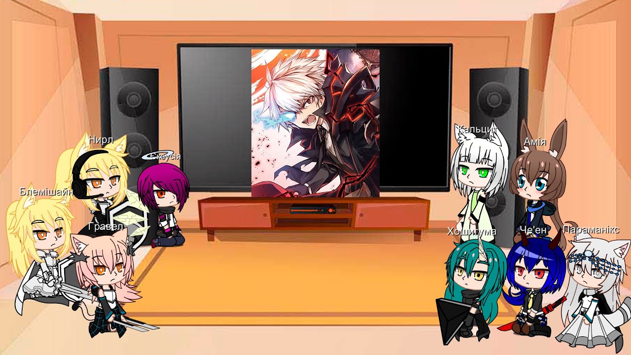 Gacha Arknights react to AU Docutah past life as Nagumo Hajime Ukraine language