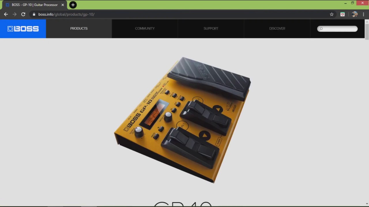 BOSS GP-10 Patch or Bundle Load/ Restore / Backup