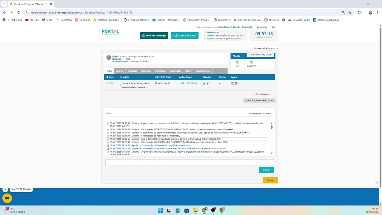 Continuação da Concorrência Eletrônica nº 41/2025 – Parte 4.