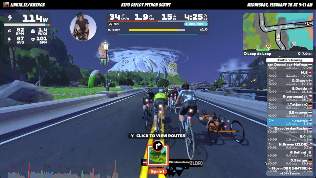 🚴&zwj;♂️ Zwift Indoor Cycling Session + Random Chat/AMA