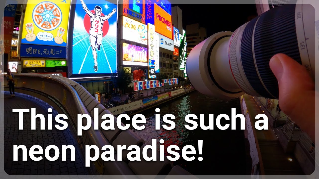 POV Night Street Photography in Dotonbori, Osaka