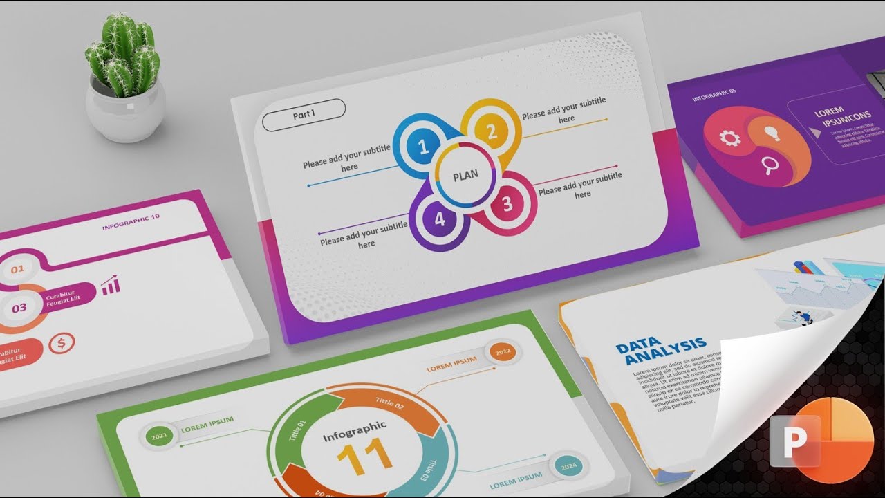 ازاى تعمل انفوجرافيك متحرك بالبوربوينت - قالب احترافي مجاني