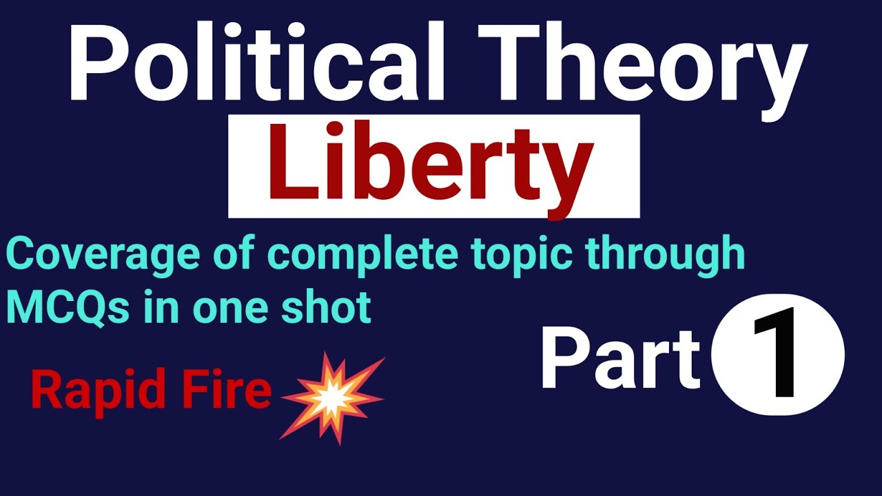 MCQ on Liberty|Important concept of Political Theory|
