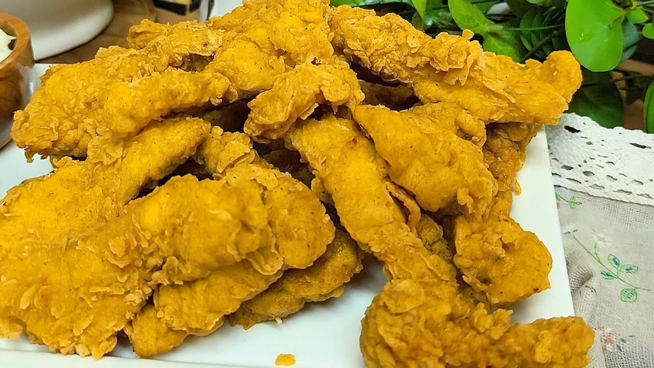 سر الدجاج المقلي المقرمش مثل المطاعم 🍗مقرمش من برا وطري من جوا!🤩مقرمش و نتيجة مضمونة crispy chicken 