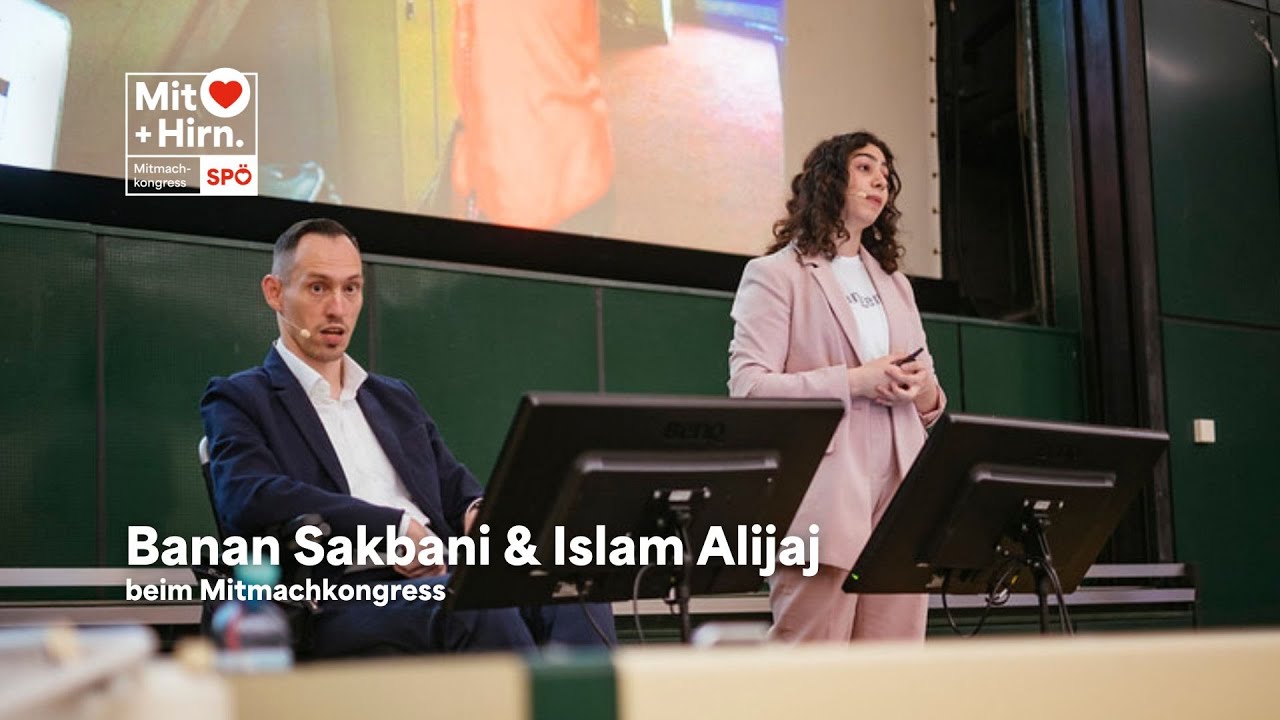 Banan Sakbani & Islam Alijaj beim Mitmachkongress