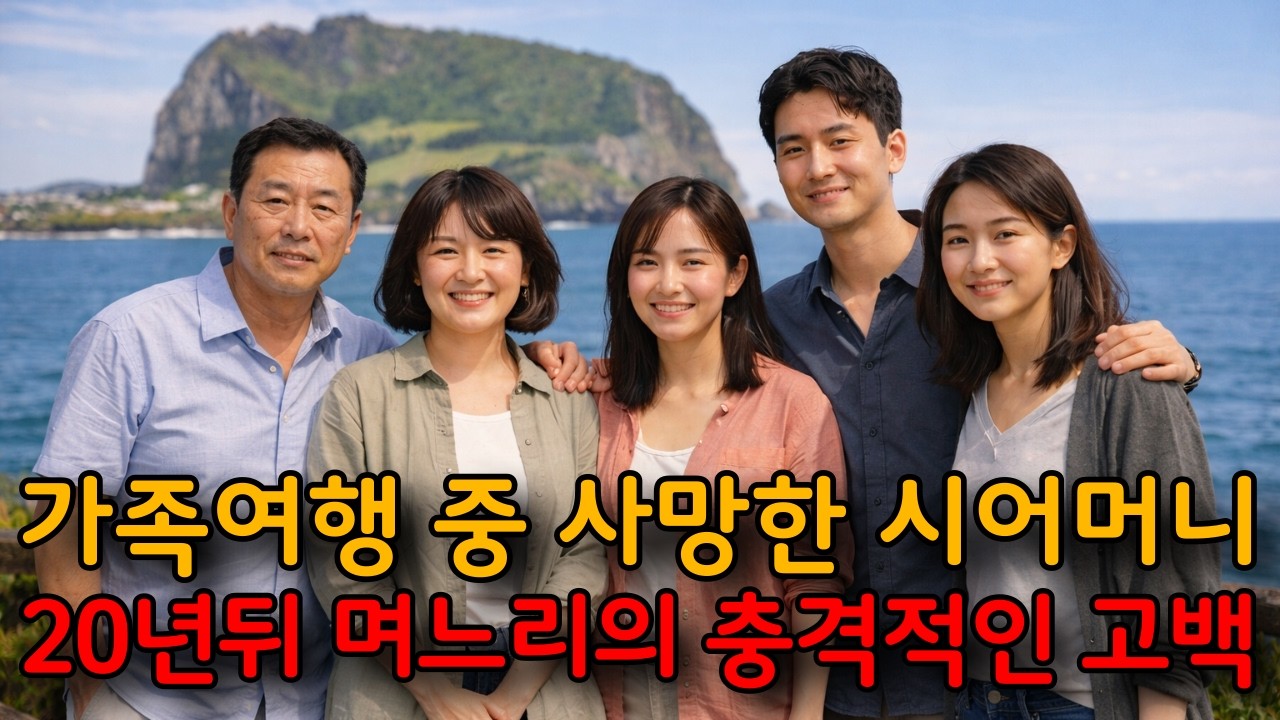가족여행 중 사망한 시어머니... 20년뒤 며느리의 충격적인 고백
