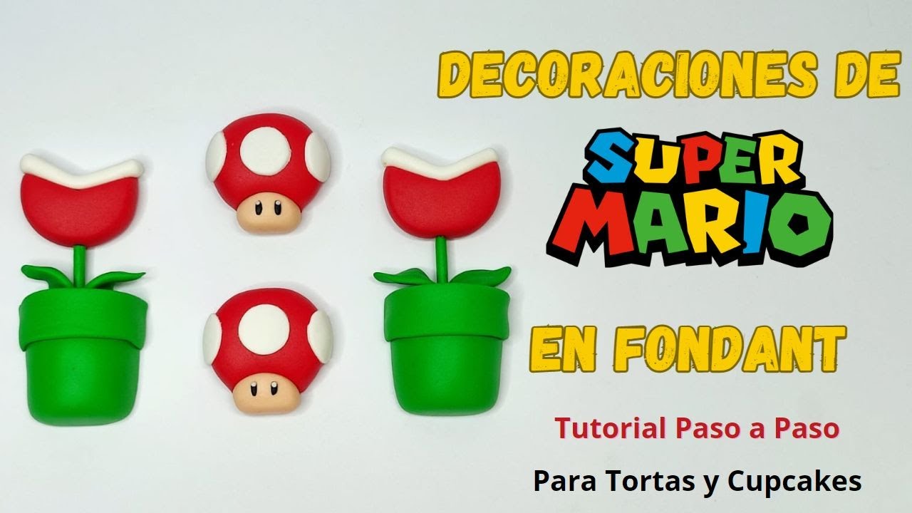 Decoraciones de Mario Bros para tortas y cupcake