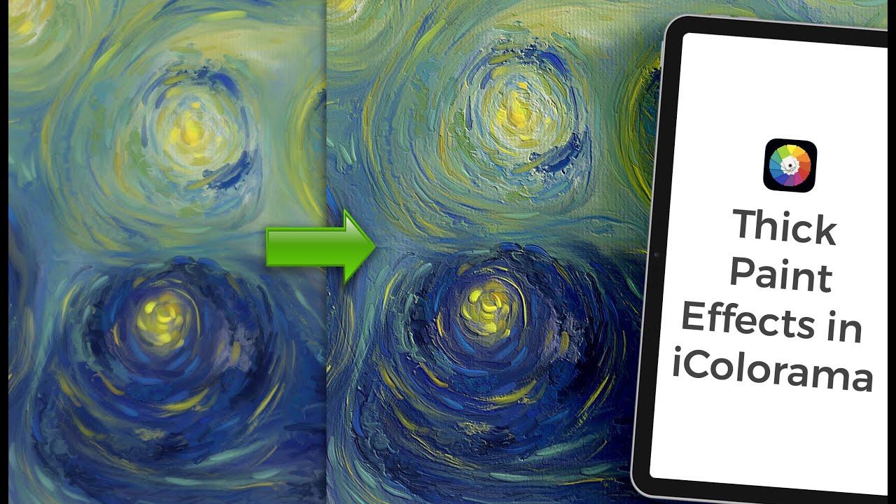Using iColorama for Thick Paint Effects on Procreate Artwork | Enhance Artwork Made in Procreate