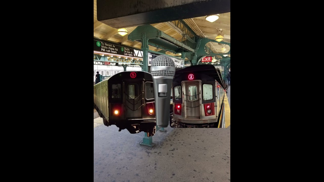 Когда поезда №2 и №5 начали спорить на Восточной 180-й улице 😭🔥