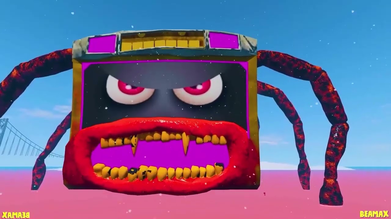 Lightning McQueen: SPIDER-MACK HORROR! Police Chase & Monster Base Attack | Coffin Dance Song Meme