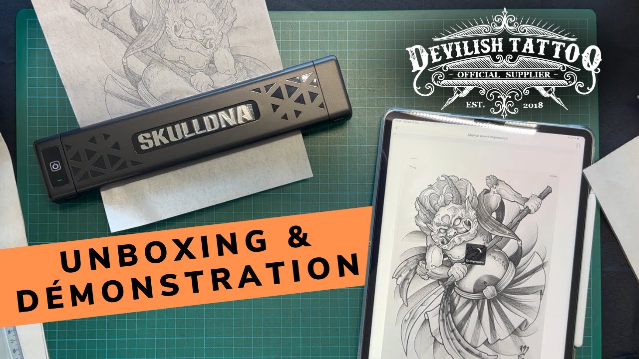 Thermocopieur SKULL DNA : unboxing et démonstration