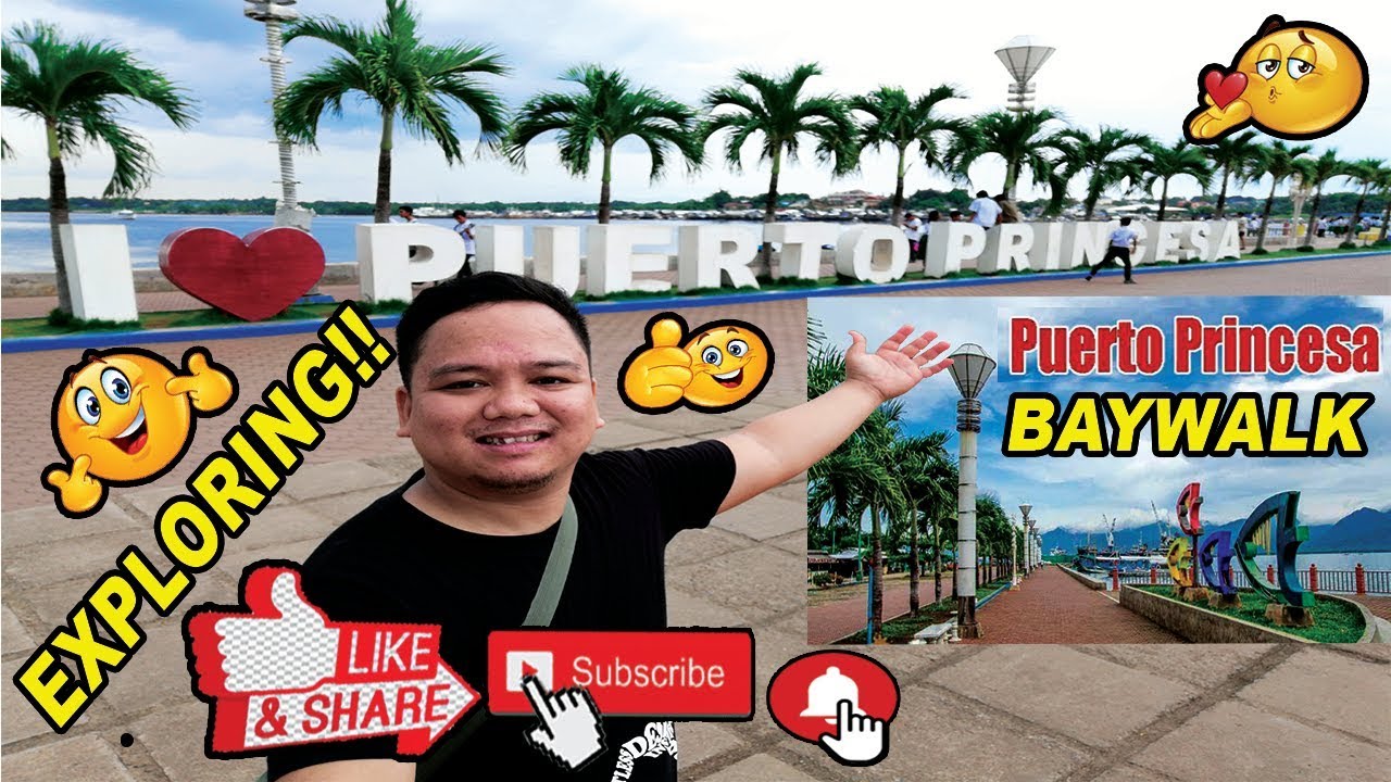 EXPLORING BAYWALK (BAYBAY) in PUERTO PRINCESA CITY / IT'S RAINING / WITH MY FRIENDS