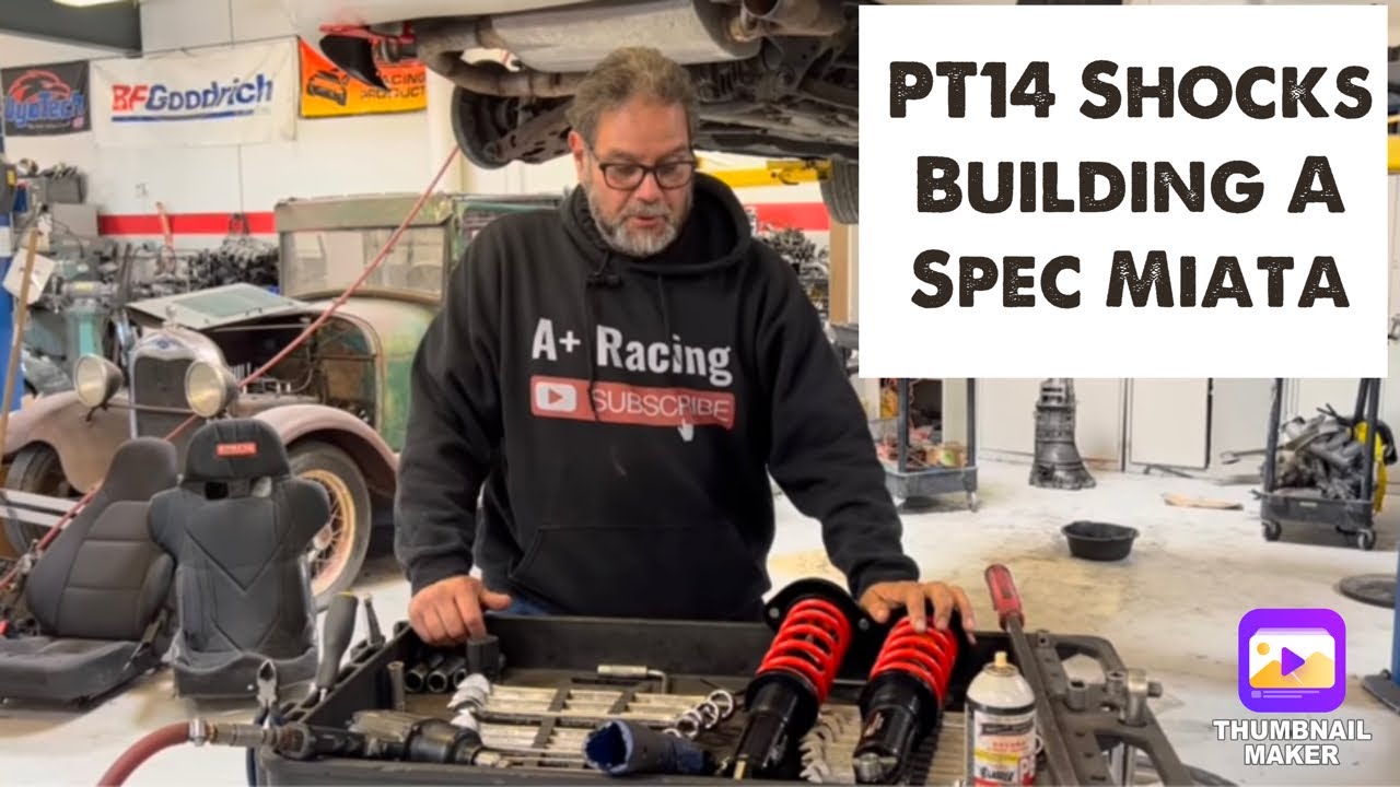 PT14: Как построить Miata Spec. Установка амортизаторов, автокросс, MX5, гоночный автомобиль