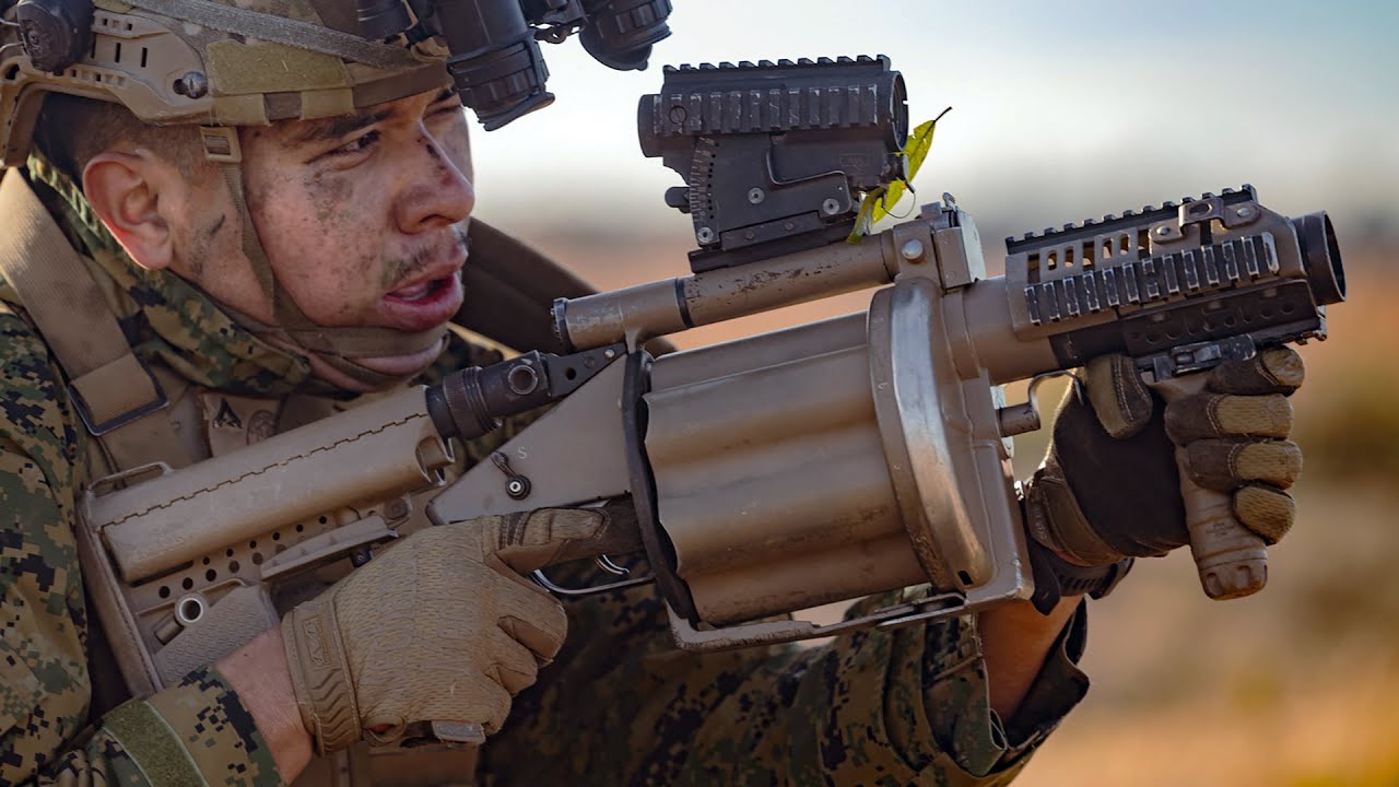 M32A1 MSGL | The Marine Corps' 6-shot 40mm Grenade Launcher In Action