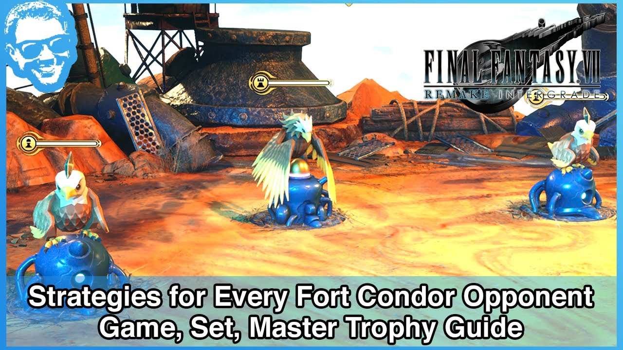 How to Beat Every Fort Condor Opponent - Game, Set, Master Trophy - FF7 Remake INTERgrade [4k HDR]