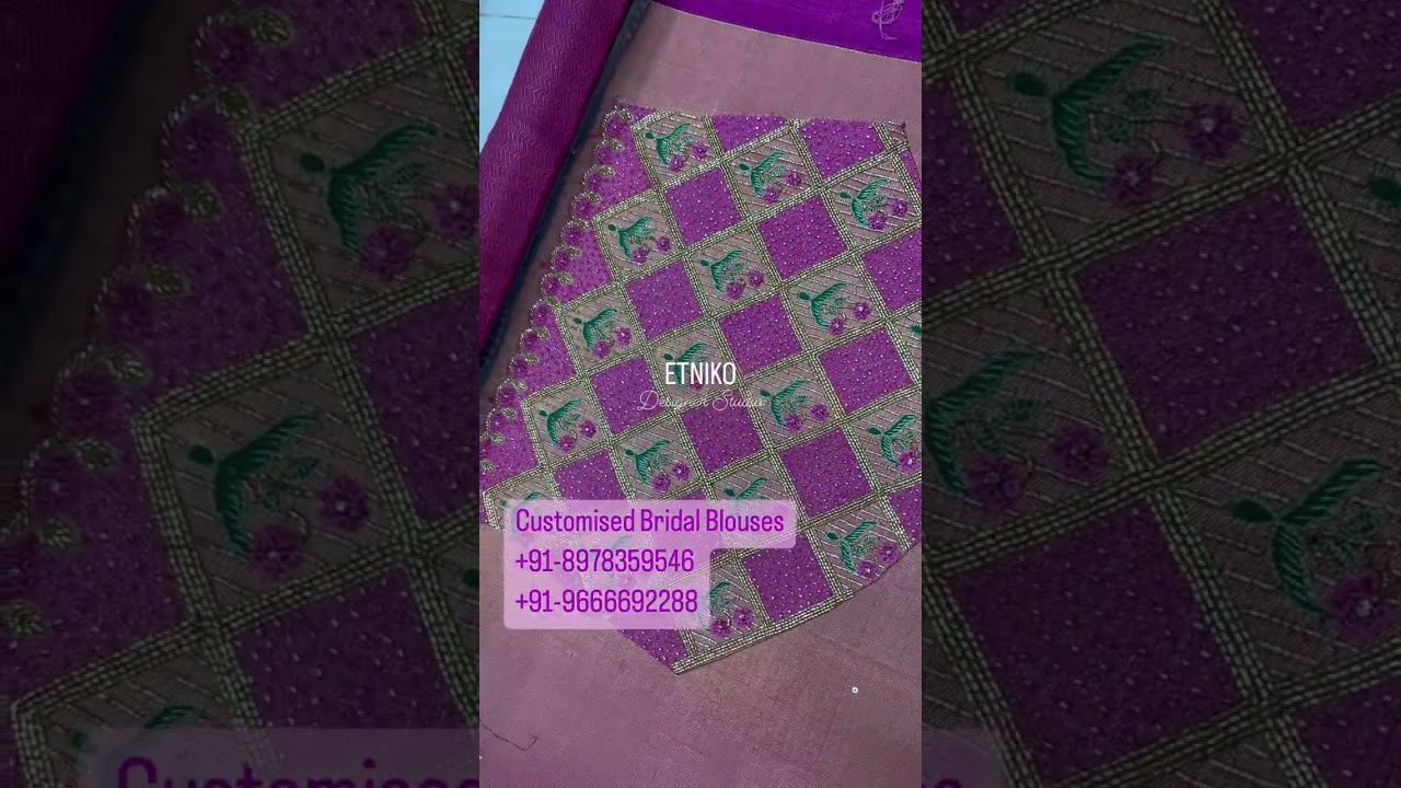 Exclusive Bridal blouse design handcrafted… @etniko.in..... Customized to your requirement!!!!