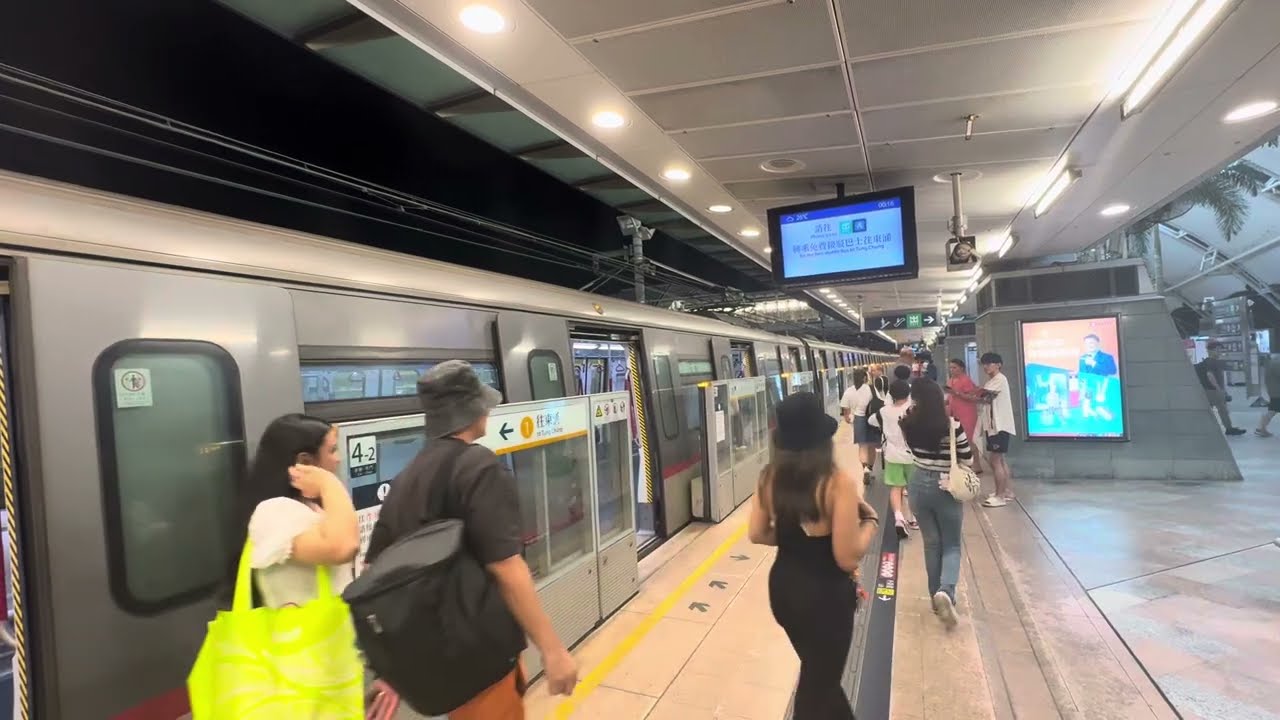 [4.19 欣澳至東涌站暫停服務特輯]港鐵東涌綫K-train(V615/815)於欣澳站一台清客片段(清客後直接回廠)