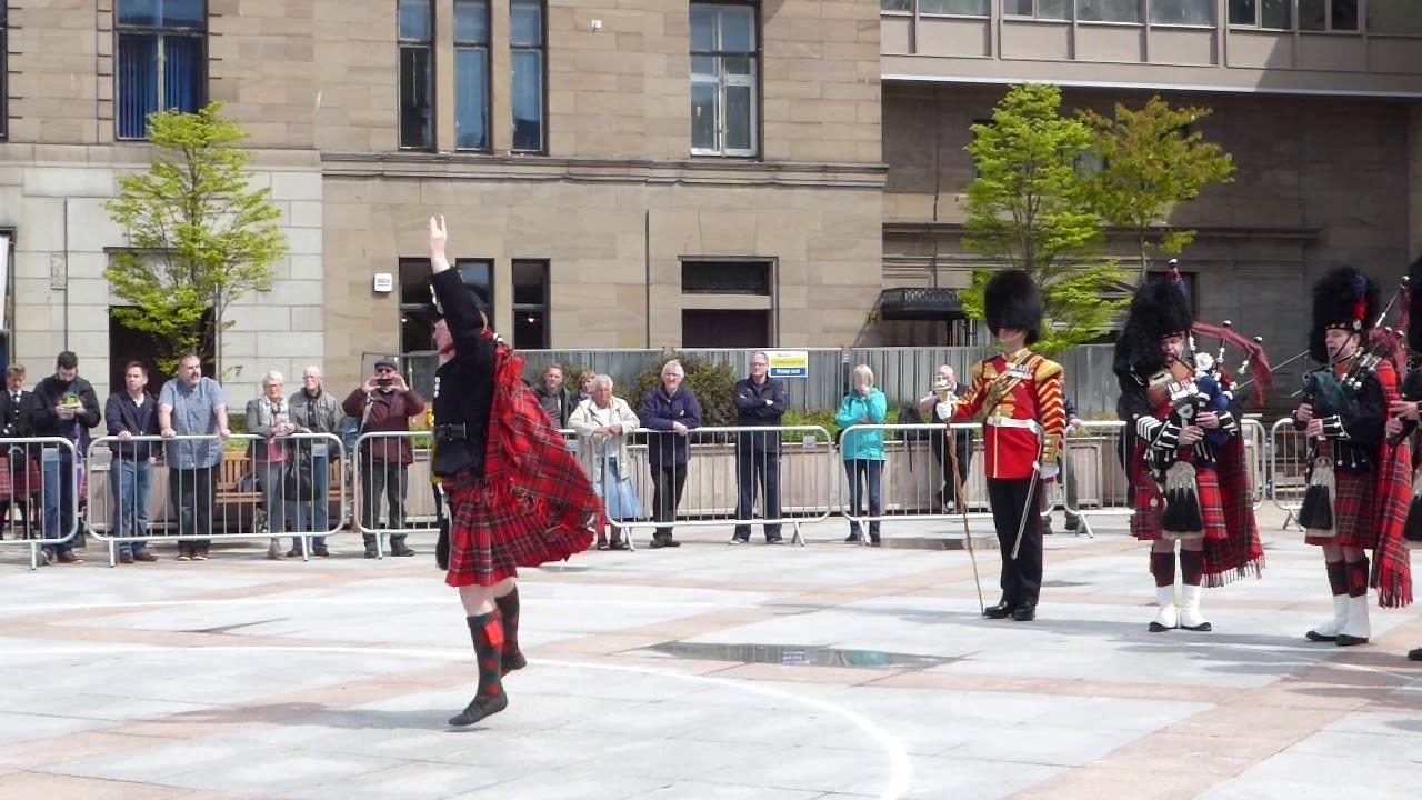 Highland Dancer 1st Battalion Scots Guards Pipe Band Competition Dundee Tayside Scotland
