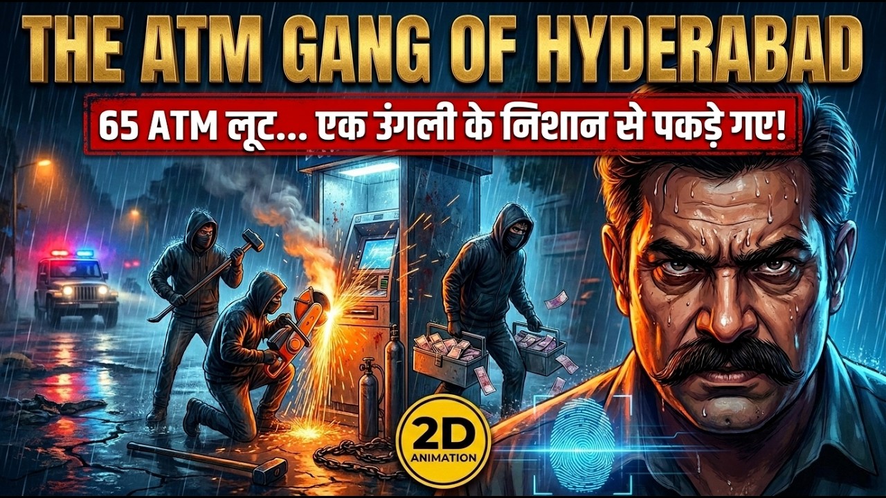 Inside the Hyderabad ATM Gang Heists: 65 ATMs Cracked Across 5 States | 2D Animation